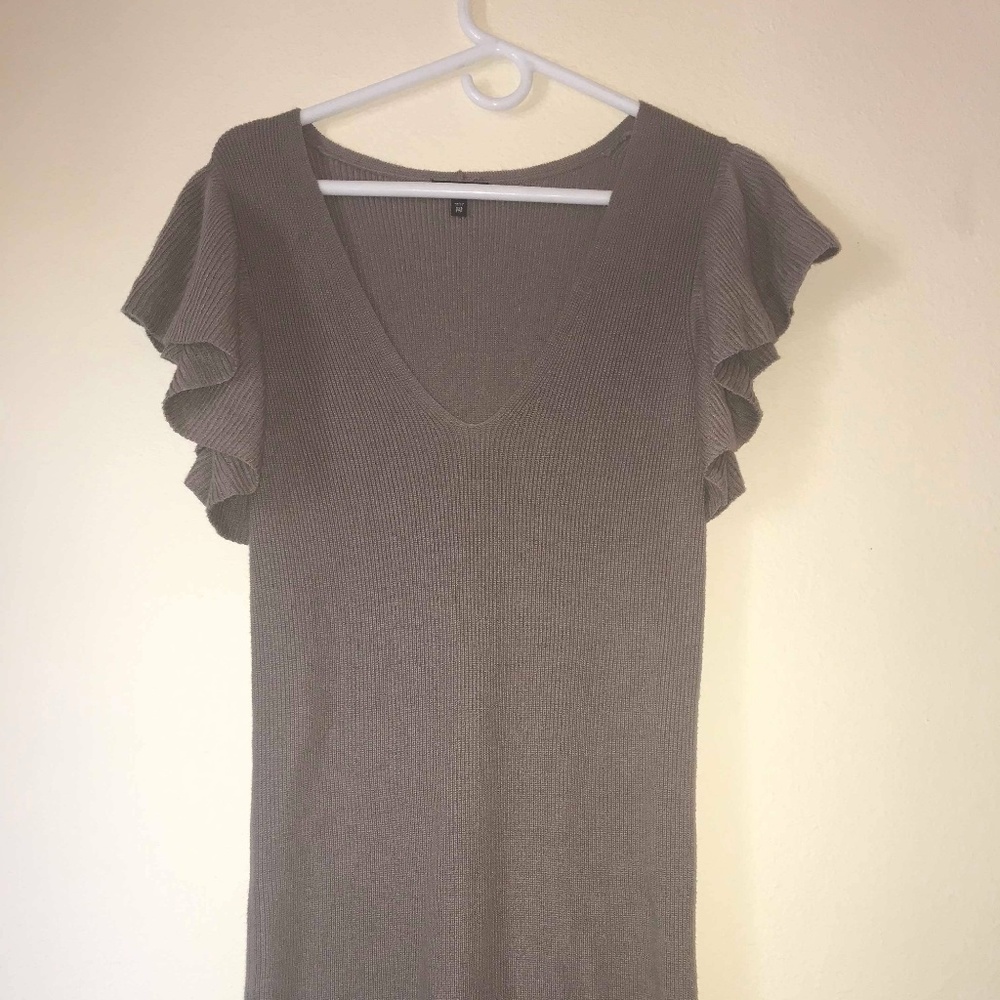 gray dress